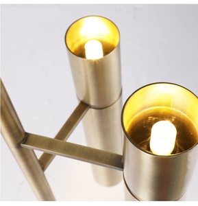 Cylinder <strong>Copper</strong> G9 Pendant Hanging Long <strong>Lamp</strong> Gold Decoration Tube Pendant Indoor Interior Decoration Design Restaurant Lighting - Product Image 4