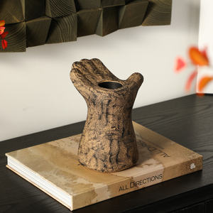 Porte-bougie en ciment de style Wabi-sabi, fait à la main, écologique, durable, pour Noël, Pâques, décoration de la maison, hôtel, villa - Product Image 5