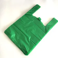 주문 로고 패킹 부대 슈퍼마켓을 위한 관통되는 조끼 운반대 비닐 봉투/t-셔츠 비닐 봉투