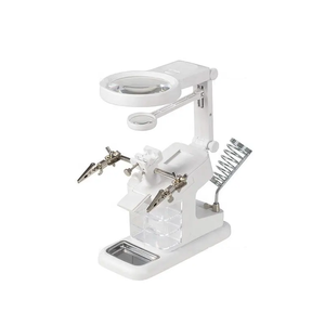<span class=keywords><strong>Lupa</strong></span> de tercera mano LED de soldadura 3X 4.5X 25X de escritorio profesional RS con Clip auxiliar fuente de alimentación externa USB - Product Image 2