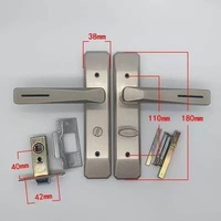 Serrure de meuble moderne sans clé, à languette unique, noire, silencieuse, en alliage d'aluminium durable, universelle pour chambre, salle de bain, cuisine, verre