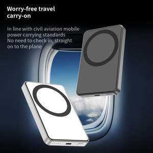 Paquete de batería Mag Carga rápida PD 20W Banco de energía de metal 10000mAh Carga portátil Banco de energía inalámbrico Magnético para <span class=keywords><strong>iPhone</strong></span> 16 15 <span class=keywords><strong>14</strong></span> - Product Image 2