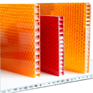 Panneau composite de décoration en nid d'abeille en <span class=keywords><strong>polycarbonate</strong></span> PC - Product Image 1