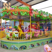 Train électrique Nova Rideskids avec rails, 9 places, thème parc d'attractions Jungle Knight, attraction familiale, attractions de parc d'attractions