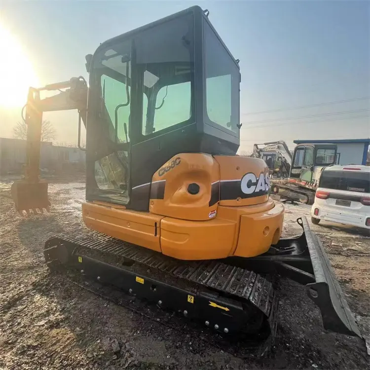 Mesin Konstruksi ekskavator kecil dengan casing bilah buldoser CX58C 5 ton ekskavator bekas crawler mini