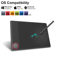 Tablette graphique portable G30 personnalisable avec stylet pour les designers