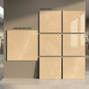 Azulejos de Porcelana Esmaltada Mate de Nogal Negro de 800x800 mm, Efecto Piedra Rústica Oscura para Pisos - Product Image 3