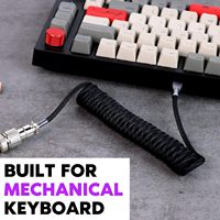 Câble de clavier mécanique en cuivre pur, type C vers USB A, avec connecteur aviateur détachable, pour ordinateur et tablette, prix d'usine