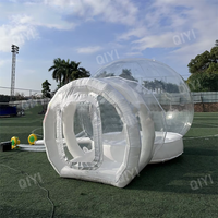 Dôme à bulles gonflable transparent géant en PVC pour l'extérieur, tente et maison avec taille personnalisable