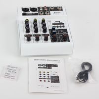 Lane LG-4-miniconsola mezcladora de audio profesional, dispositivo digital, usb, mp3, 4 canales, para rendimiento de escenario, KTV