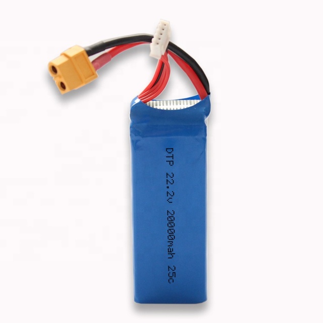 Wholesale Customized Lithium Polymer Battery Pack 6s 22.2v Lipo Battery Pack 20000mah Drone Battery 25C
