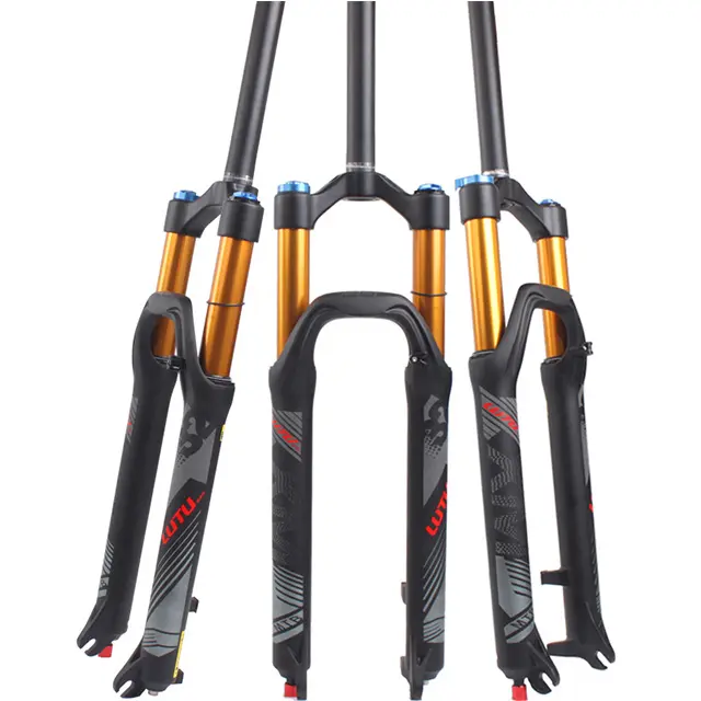 LUTU MTB Bicycle Suspension Forks Straight MTB Bicycle Air Shock Forks自転車26/27。5/ 29 "Suspension Fork