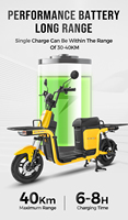 Moto électrique cargo ASIAN DRAGON, directement de l'usine, 60V 20Ah, scooter de livraison commercial, vitesse maximale 40-60 km/h, porte-bagages, OEM
