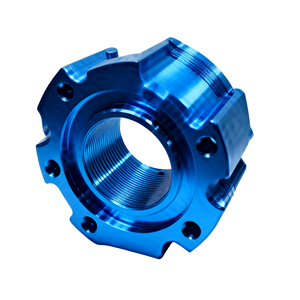 قطع غيار مخصصة للطيران مصنعة بتقنية التحكم الرقمي بالحاسوب مع تشطيبات دقيقة بالأنودة على الفولاذ المقاوم للصدأ بما في ذلك أنواع الحفر والتسنين - Product Image 1