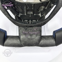 Volant de voiture en fibre de carbone avec forme F1 forgée pour Lamborghini Huracan 2014-2023, livraison rapide d'usine