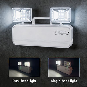 Lámpara <span class=keywords><strong>de</strong></span> <span class=keywords><strong>Emergencia</strong></span> LED <span class=keywords><strong>de</strong></span> Doble Cabezal Portátil, Recargable, <span class=keywords><strong>de</strong></span> Montaje en Pared, <span class=keywords><strong>para</strong></span> Interiores, Precios Directos <span class=keywords><strong>de</strong></span> Fábrica - Product Image 4