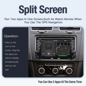 Autoradio multimédia STWEI 7 pouces avec CarPlay sans fil et Android Auto pour Seat Octavia Passat Golf CC Tiguan, écran tactile - Product Image 6