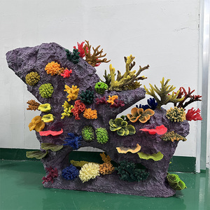 Coral <strong>Rock</strong> Combo Faux Coral PU Resin <strong>Aquarium</strong> Decoration Simulated Coral <strong>Reef</strong> Landscape Fish Tank Set - Product Image 1