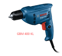 Série de perceuses électriques Bosch GBM 400KL/GBM 10/GBM 10 RE, mandrin sans clé en option pour le perçage et le vissage de précision du bois, du métal et du plastique