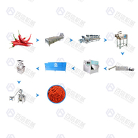 Ginger Processing High Capacity Automatic Ginger Garlic Powder Processing Machine Ginger Garlic Powder Making Line Chilli Powder Machinery