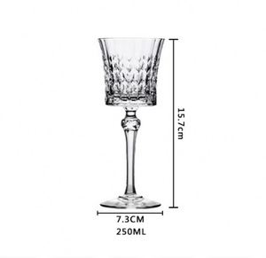 Copas de Vino Tinto Transparentes de Cristal con Tallo, Estilo Clásico, Elegantes - Product Image 4