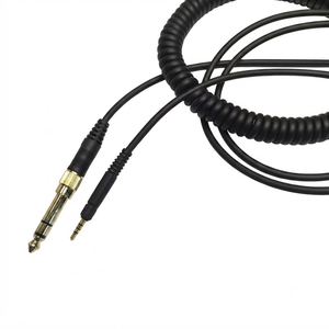 Cable de <span class=keywords><strong>Audio</strong></span> de Repuesto Enrollado para HD599 <span class=keywords><strong>Audio</strong></span>-<span class=keywords><strong>Technica</strong></span>, Conector de Bloqueo de 6.35mm, Cable de Auriculares de PVC Premium para Monitores de Estudio - Product Image 2