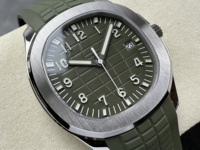 Montre mécanique étanche de qualité supérieure 42 mm, mouvement DDF factory 330, cadran vert 5167, montre de plongée, bracelet vert, 120 g