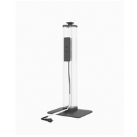 Station de recharge au sol autonome OMNI à usage commercial avec 3 prises CA et ports USB-A/USB-C – Hub d'alimentation