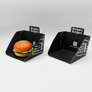 カスタム食品グレードハンバーガーボックス包装パーソナライズドテイクアウトフードバーガーディスプレイボックス - Product Image 2