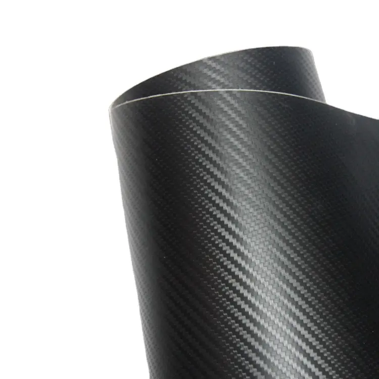 1.52x30 m car body PVC 3D sợi carbon bọc đen bọc phim vinyl rols sticker