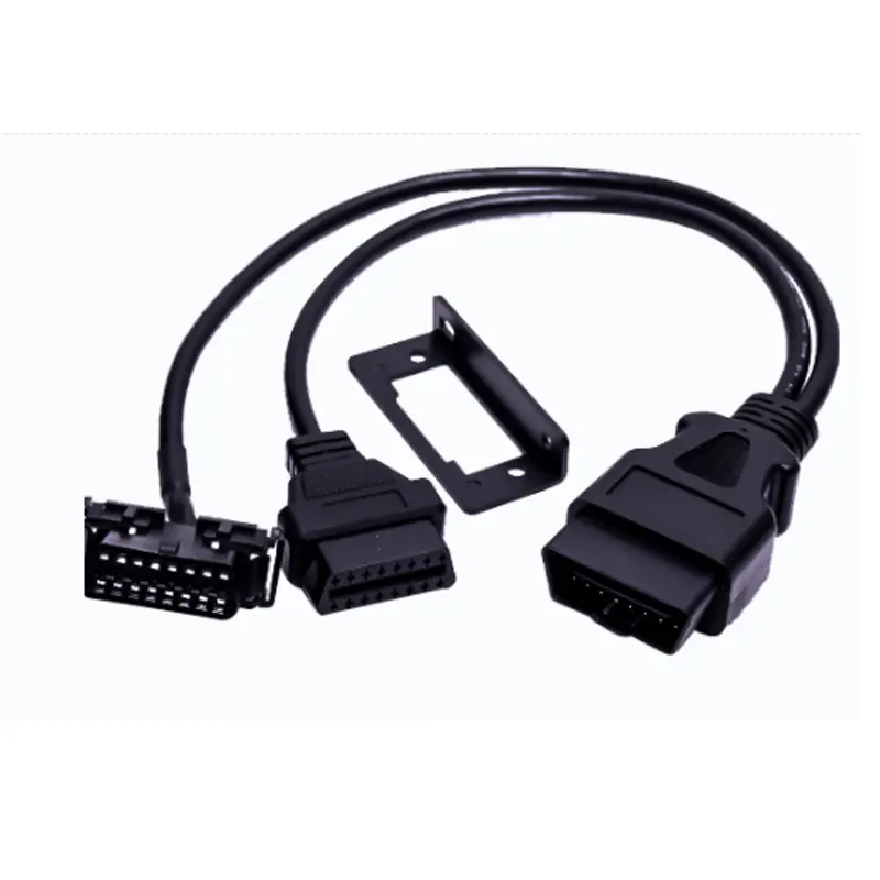 50cm rundes PVC-Kabel Universelles 16-poliges Adapter-OBD 2-Verlängerungs-Splitter-Y-Kabel mit Panel