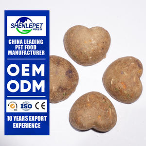 Herzförmige Haustier-Leckereien Snacks für Hunde Katzen Keine Konservierung stoffe Haustier Herzförmiges Fleisch ohne Knochen Patty <span class=keywords><strong>Pet</strong></span> Gefrier getrocknetes Futter - Product Image 1