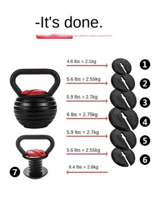 Biểu Tượng Tùy Chỉnh Đúc Sắt Có Thể Điều Chỉnh Trọng Lượng Ấm Chuông Tạ Đặt 2040 Bảng Cho Cơ Thể Điêu Khắc Nhà Tập Thể Dục Cho Nam Giới Trẻ Em - Product Image 3