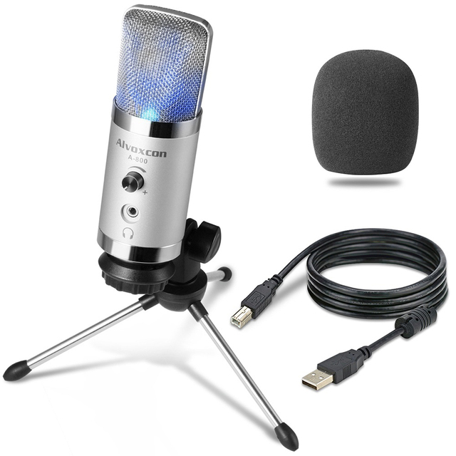 Panvotech High Quality Smartphone Studio Recording Vocal Professional Wired Condenser Podcast Microphones