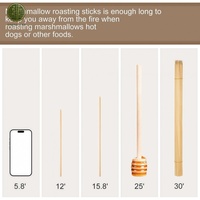 Brochettes en bambou biodégradables écologiques - Bâtonnets de barbecue ronds personnalisés en gros 20/30/35cm, de qualité alimentaire pour barbecue et événements
