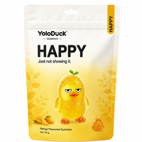 Bonbons gélifiés YoloDuck au goût mangue 150g en forme de canard, bonbons aux fruits, stock australien prêt à être expédié