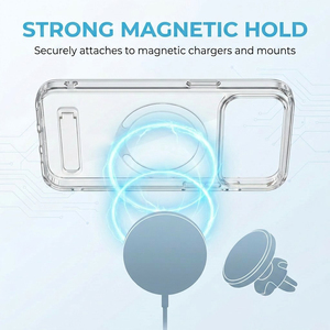 Étui Magnétique Antichoc pour <span class=keywords><strong>iPhone</strong></span> 17 16 15 14 <span class=keywords><strong>13</strong></span> 12 <span class=keywords><strong>Pro</strong></span> <span class=keywords><strong>Max</strong></span> 11 <span class=keywords><strong>13</strong></span> Mini avec Dos <span class=keywords><strong>Incassable</strong></span> et Support Pliable Réglable - Product Image 3