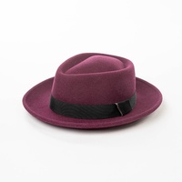 Nouveau Chapeau Fedora Tendance Automne Hiver 2026 avec Ruban Tressé en Feutre 100% Laine – Style Britannique Quotidien Jazz