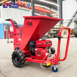 used steer knife skid mulcher price industrial hydraulic electric driven cutter log wood sawdust pellet making crusher chipper