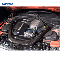Kits de système d'admission d'air en Fiber de carbone sec Sunmax pour BMW M2C Competition F87 M3 F80 M4 F82 S55 2018 + accessoires de voiture