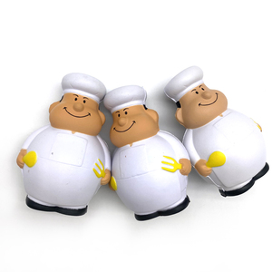 Juguetes Promocionales de Pelota de PU, Chef Antiestrés, para Apretar, para Niños de 5 a 7 Años, Alivio del Estrés, Juguetes para las Manos - Product Image 3