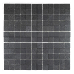 Piastrella a Mosaico Valona Nera 5x5, 30x30 Cm, Rettificata, Testurizzata, Opaca, Spessore 8,5 Mm - Product Image 2