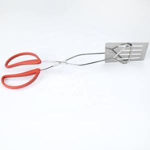 Pinces de cuisine en acier inoxydable-Pinces à steak robustes et résistantes à la chaleur avec <span class=keywords><strong>pince</strong></span> à aliments à long manche pour barbecue - Product Image 3