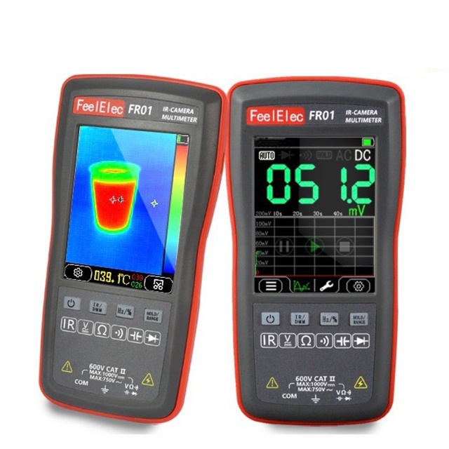FR01 Multi-function Infrared Thermal Imager and Digital Multimeter for Industrial Circuit Board Floor Heating maintenance 2 in 1