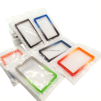 Protège-cartes de crédit et de visite en TPU, couleurs mélangées, pailletés, 35pt, sans support rigide, antichoc, style clip