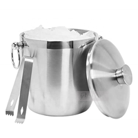 Refroidisseur pour vin et bière, seau à glace Portable avec couvercle et cuillère à glace, vente en gros