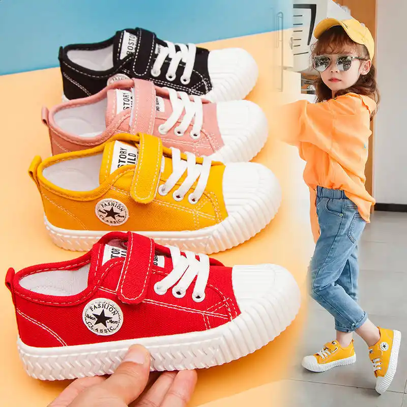 Новинка Весенняя парусиновая обувь для мальчиков и девочек Корейская версия детская дышащая обувь для школьных выступлений