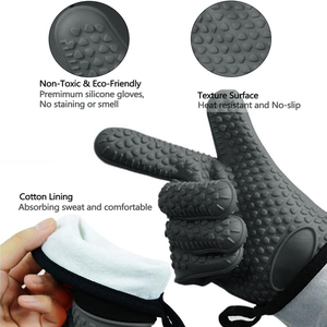 Guantes de Silicona para Hornear, Asar y Cocinar, Resistentes al Agua, Guantes para Horno y Ahumador, Resistentes al Calor Extremo, Guantes para Barbacoa - Product Image 4