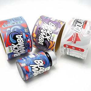 <span class=keywords><strong>Étiquette</strong></span>s autocollantes personnalisées imperméables avec <span class=keywords><strong>impression</strong></span> UV sélective <span class=keywords><strong>sur</strong></span> rouleau pour bouteilles de compléments alimentaires – <span class=keywords><strong>Étiquette</strong></span>s personnalisées pour bouteilles - Product Image 5