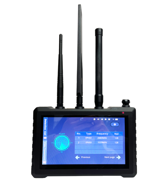 LDSK Wearable Handheld Drone Detector 1.5km Range | FPV DIY Tracking | Multi-band 300MHz-6.2GHz Video Capture | 7000mAh Security
